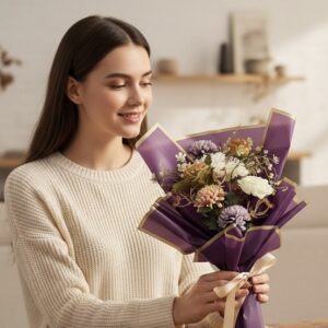 Kasımpatı & Gül Buketi – Zarafetin ve Aşkın Buluşması