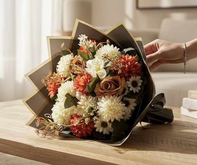 Karabük Soft Tonlu Krizantem & Gül Buketi
