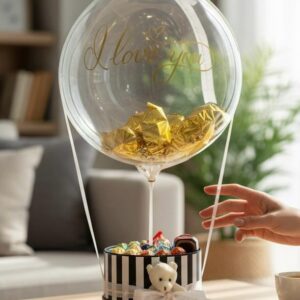 Golden Love Balon Çikolata Kutusu