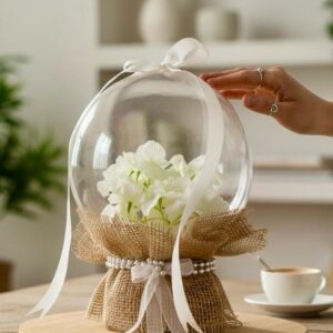 Beyaz Zarafet Balon Aranjmanı